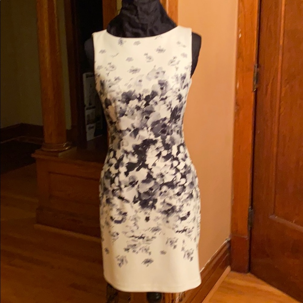 EUC blk & cream Maggy London dress size 6